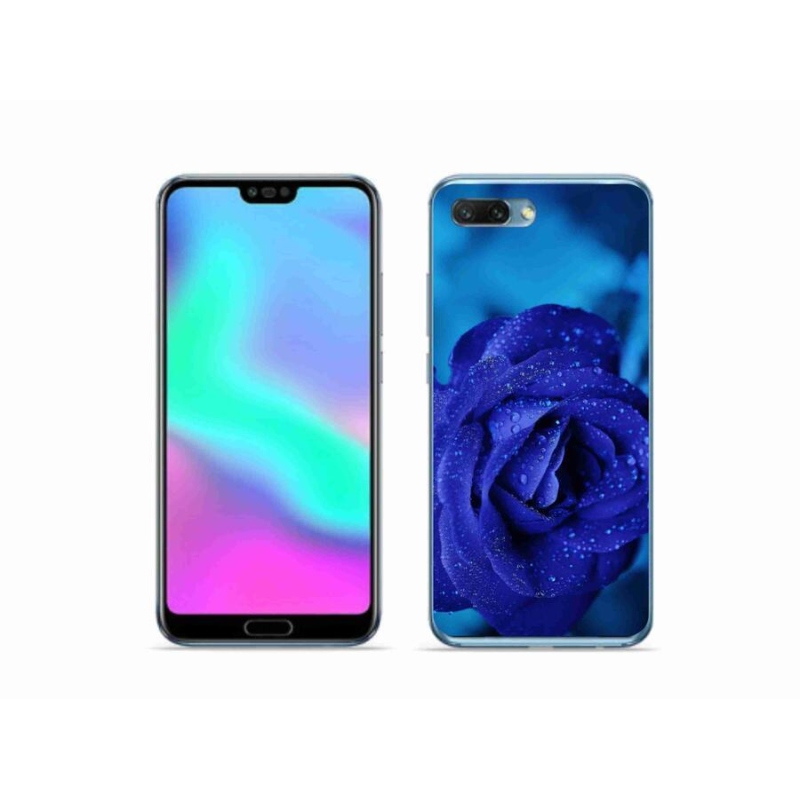 Gelový obal mmCase na mobil Honor 10 - modrá růže