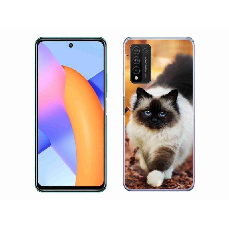 Gelový obal mmCase na mobil Honor 10X Lite - kočka 1