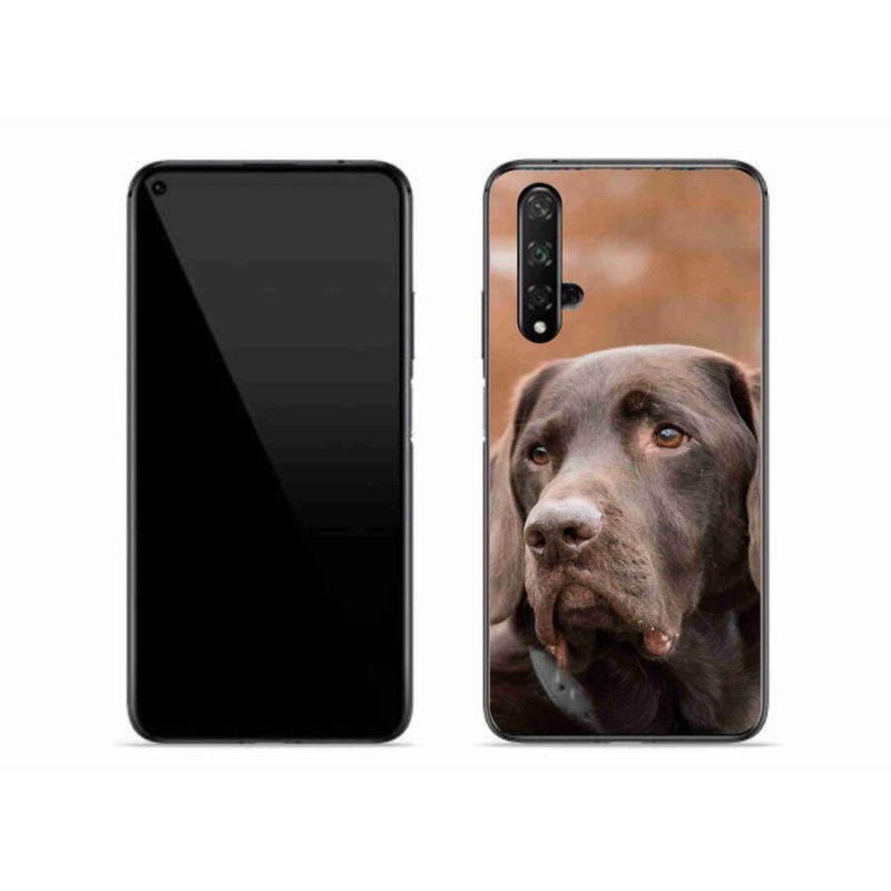 Gelový obal mmCase na mobil Honor 20 - hnědý labrador