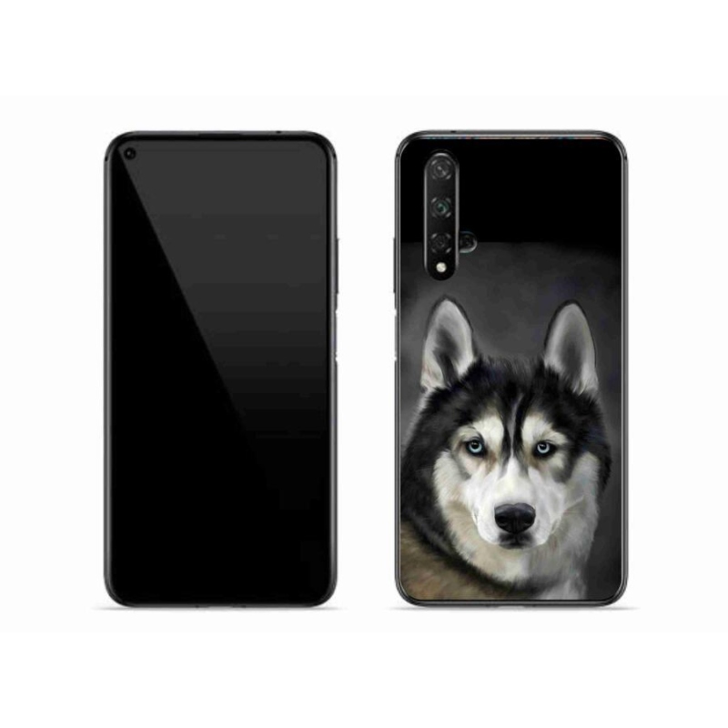 Gelový obal mmCase na mobil Honor 20 - husky