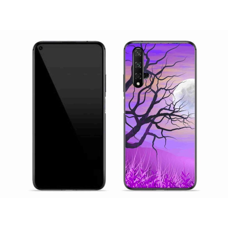 Gelový obal mmCase na mobil Honor 20 - kreslený opadaný strom