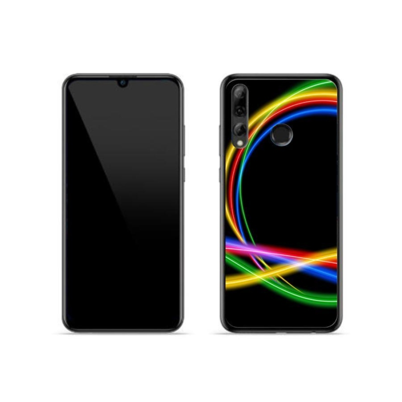 Gelový obal mmCase na mobil Honor 20 Lite - neonové kruhy