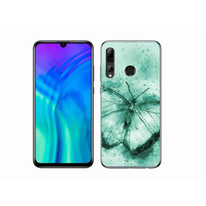 Gelový obal mmCase na mobil Honor 20 Lite - zelený motýl