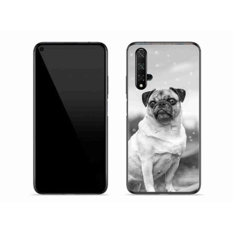 Gelový obal mmCase na mobil Honor 20 - mops