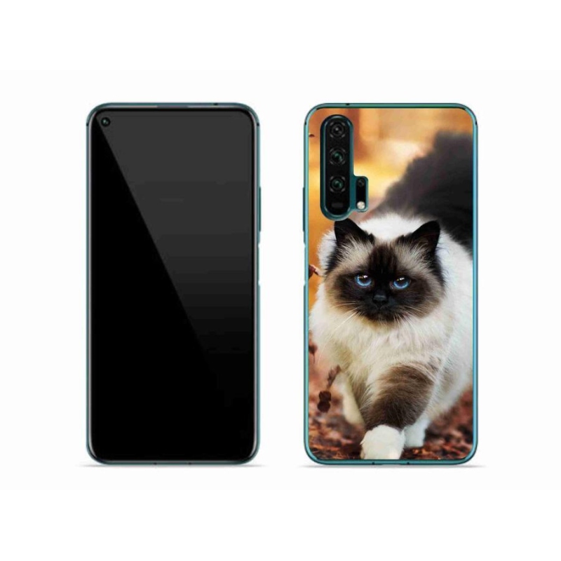 Gelový obal mmCase na mobil Honor 20 Pro - kočka 1