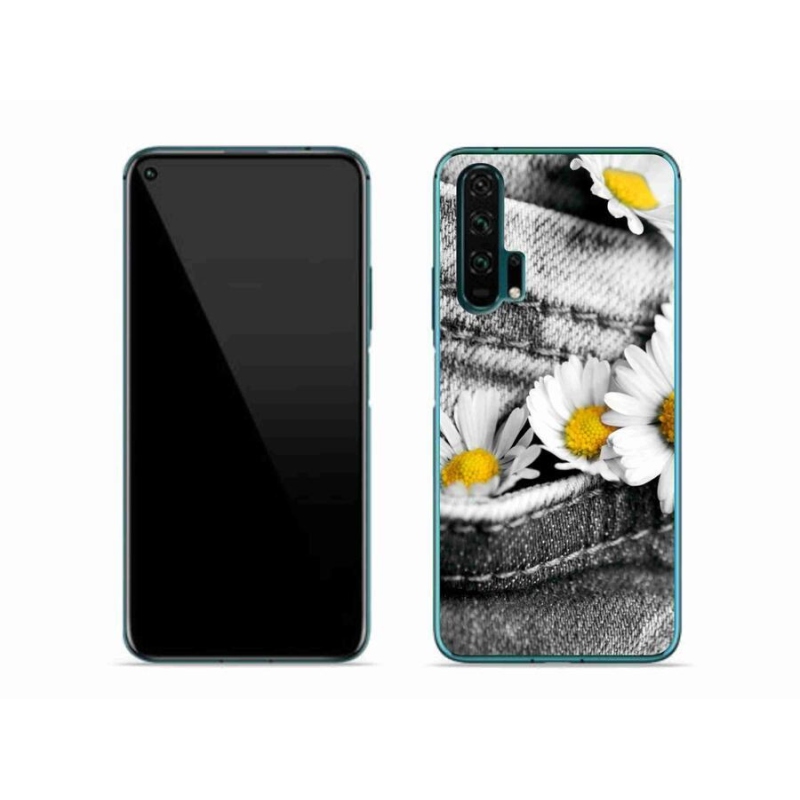 Gelový obal mmCase na mobil Honor 20 Pro - kopretiny