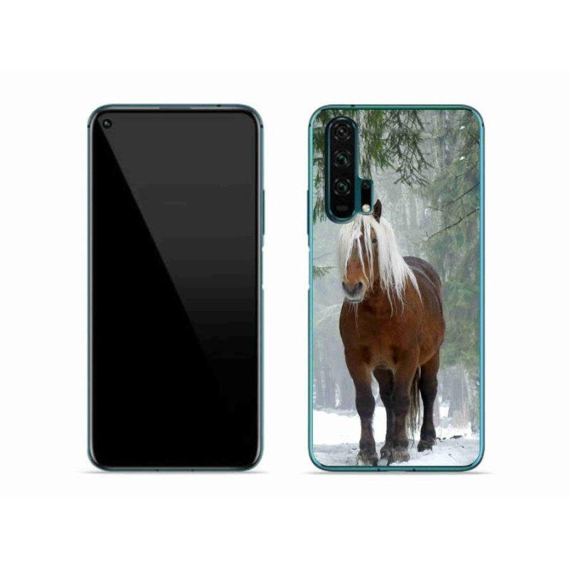 Gelový obal mmCase na mobil Honor 20 Pro - kůň v lese