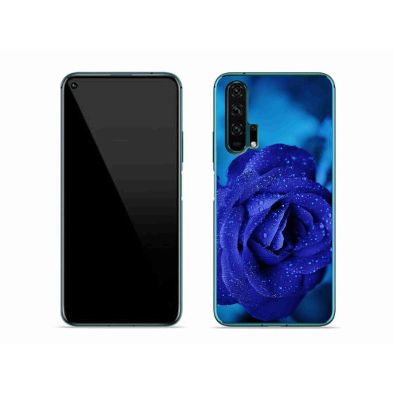 Gelový obal mmCase na mobil Honor 20 Pro - modrá růže