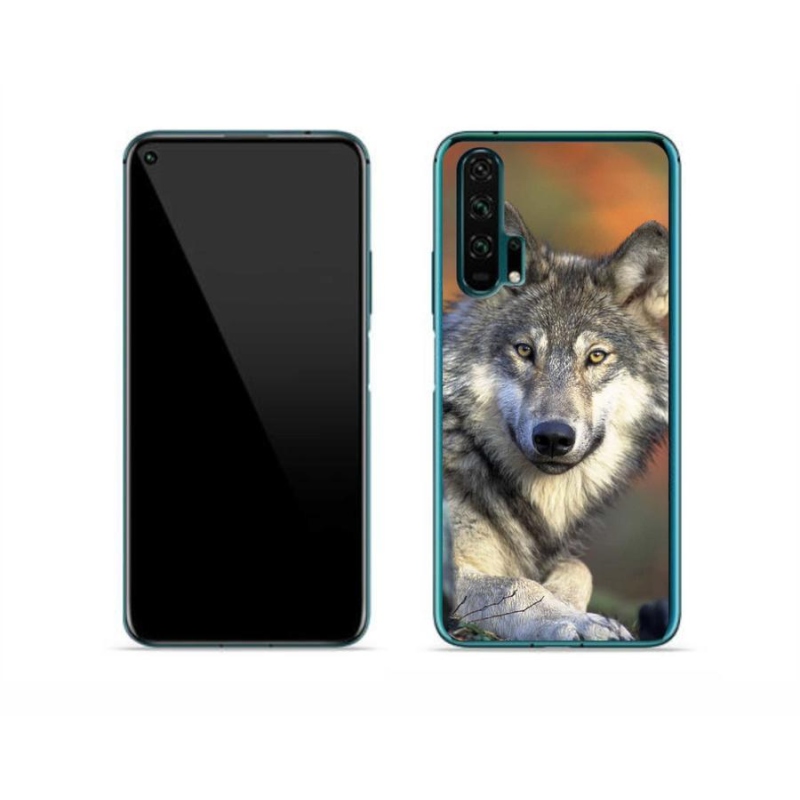 Gelový obal mmCase na mobil Honor 20 Pro - vlk