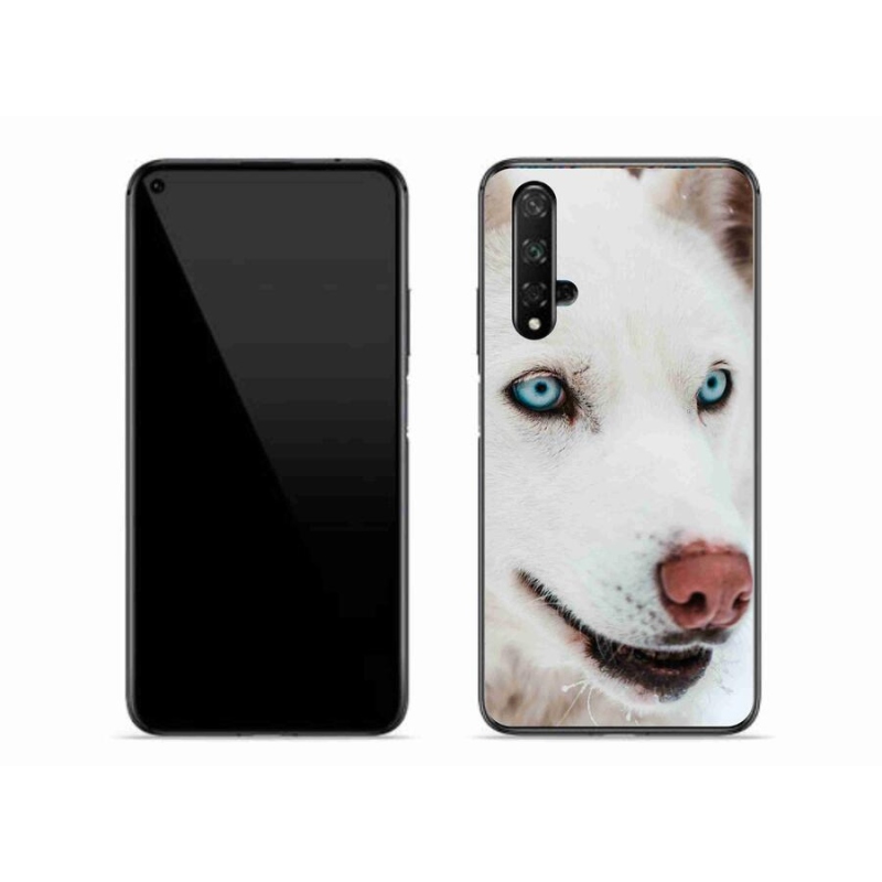 Gelový obal mmCase na mobil Honor 20 - psí pohled