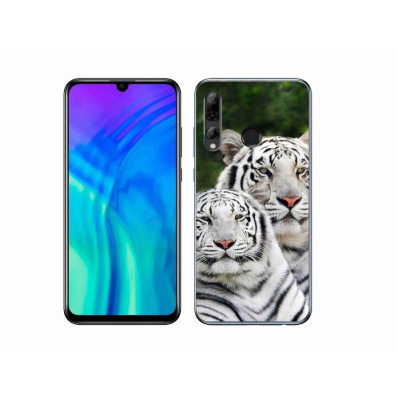 Gelový obal mmCase na mobil Honor 20e - bílí tygři