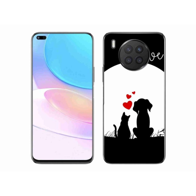 Gelový obal mmCase na mobil Honor 50 Lite - zvířecí láska