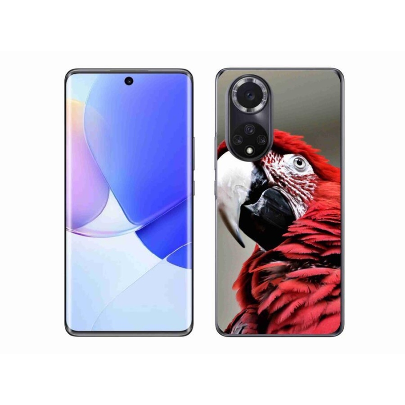 Gelový obal mmCase na mobil Honor 50 - papoušek ara červený