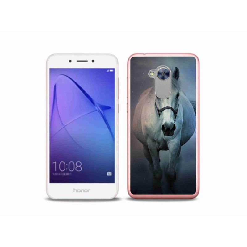 Gelový obal mmCase na mobil Honor 6A - běžící bílý kůň