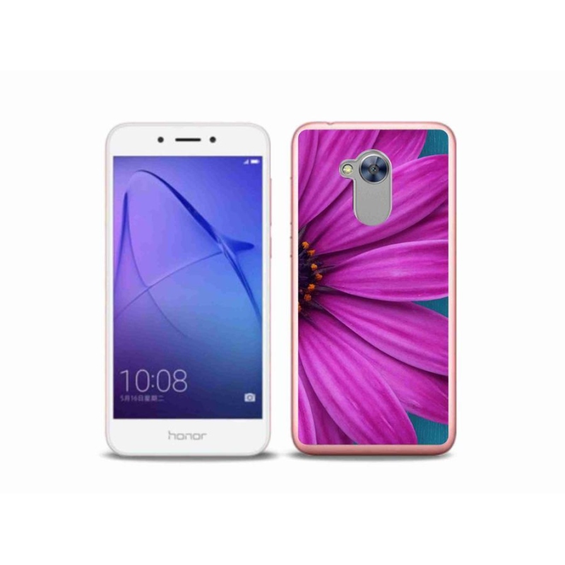 Gelový obal mmCase na mobil Honor 6A - fialová kopretina