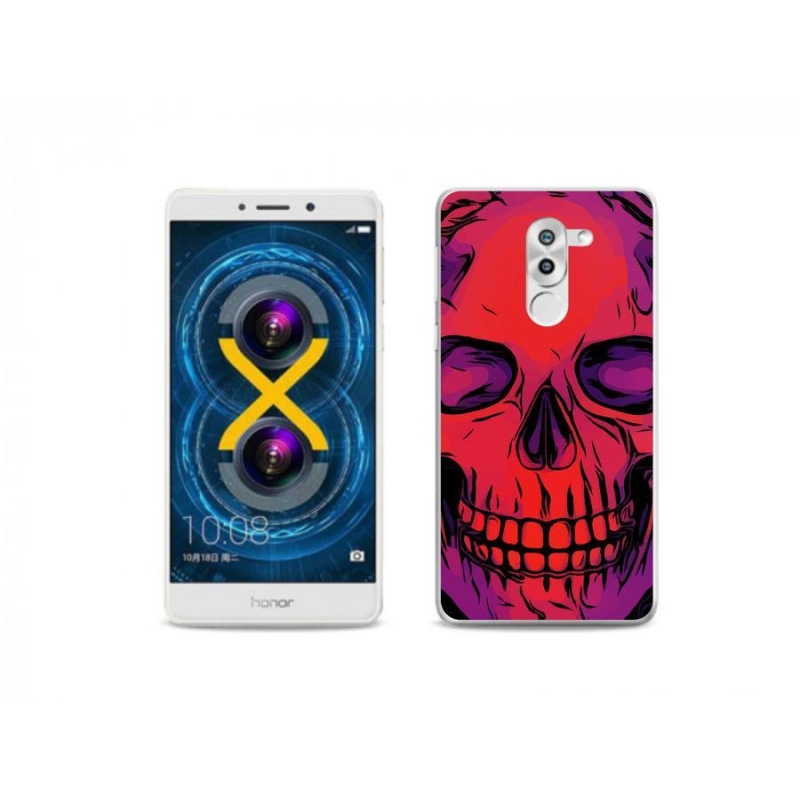 Gelový obal mmCase na mobil Honor 6X - lebka