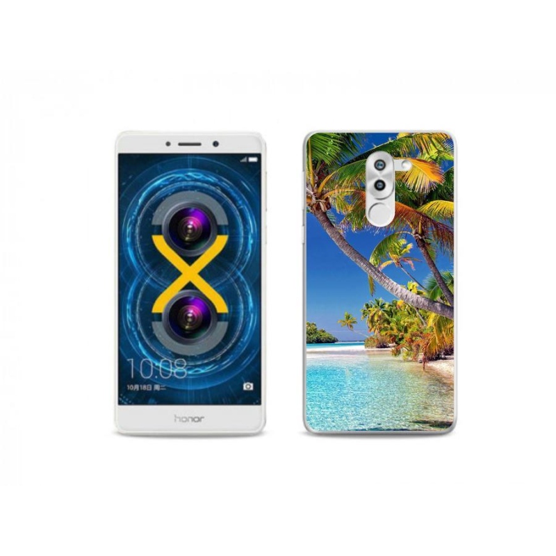 Gelový obal mmCase na mobil Honor 6X - mořská pláž