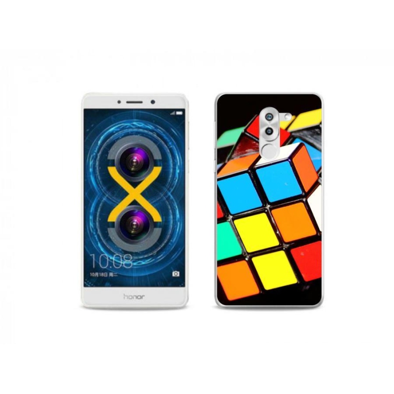 Gelový obal mmCase na mobil Honor 6X - rubikova kostka