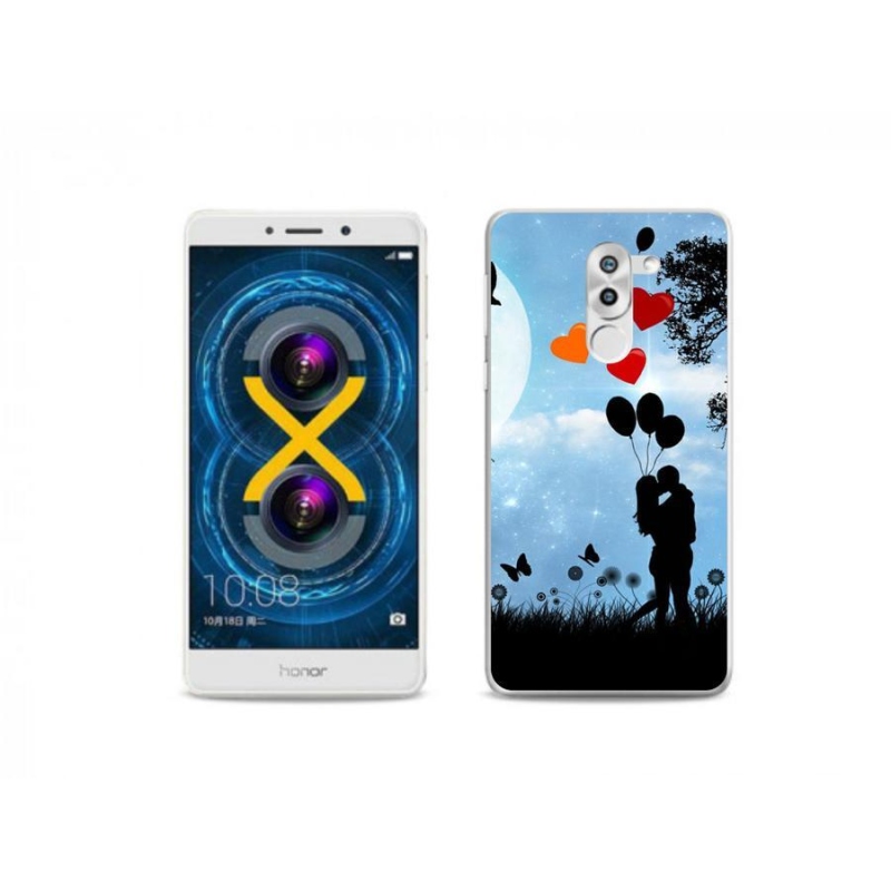 Gelový obal mmCase na mobil Honor 6X - zamilovaný pár