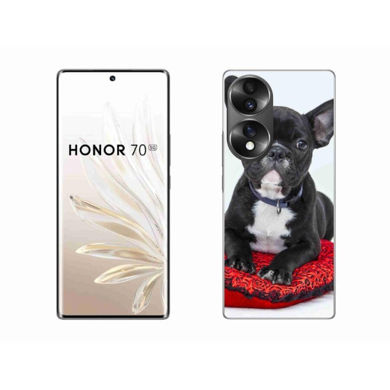 Gelový obal mmCase na mobil Honor 70 - buldok