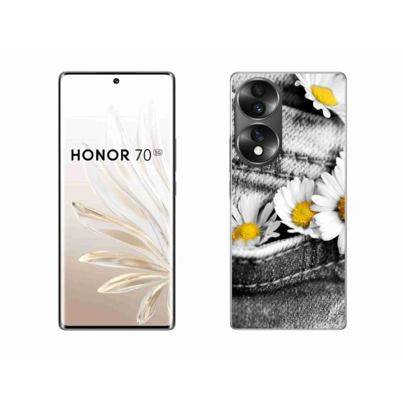 Gelový obal mmCase na mobil Honor 70 - kopretiny