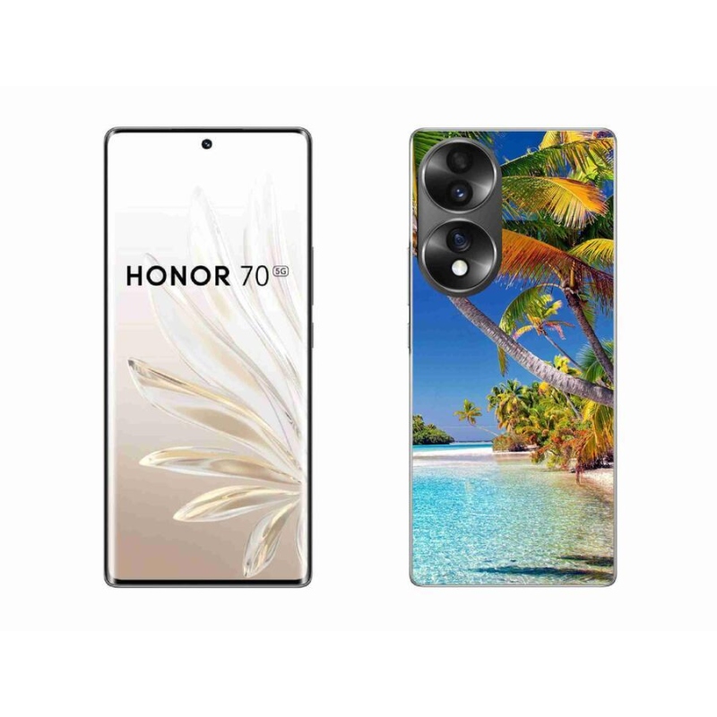 Gelový obal mmCase na mobil Honor 70 - mořská pláž