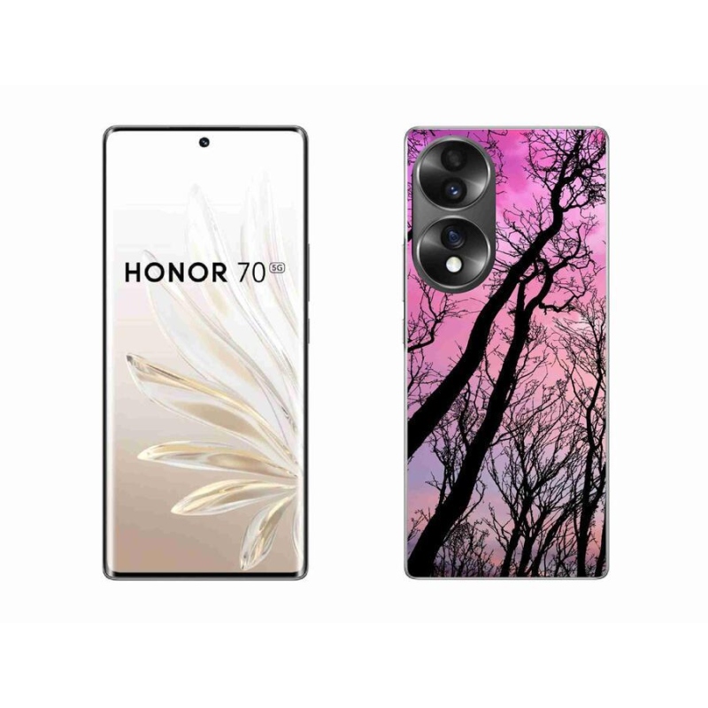 Gelový obal mmCase na mobil Honor 70 - opadané stromy