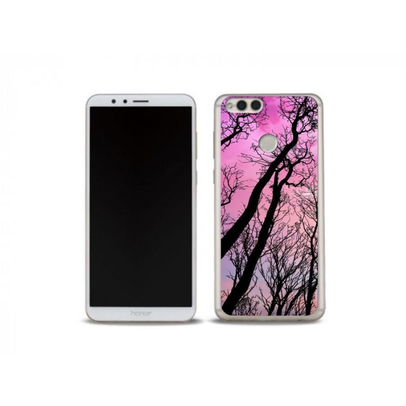 Gelový obal mmCase na mobil Honor 7X - opadané stromy