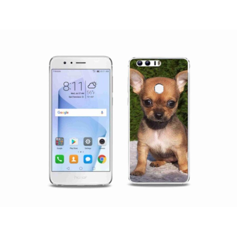 Gelový obal mmCase na mobil Honor 8 - čivava 3