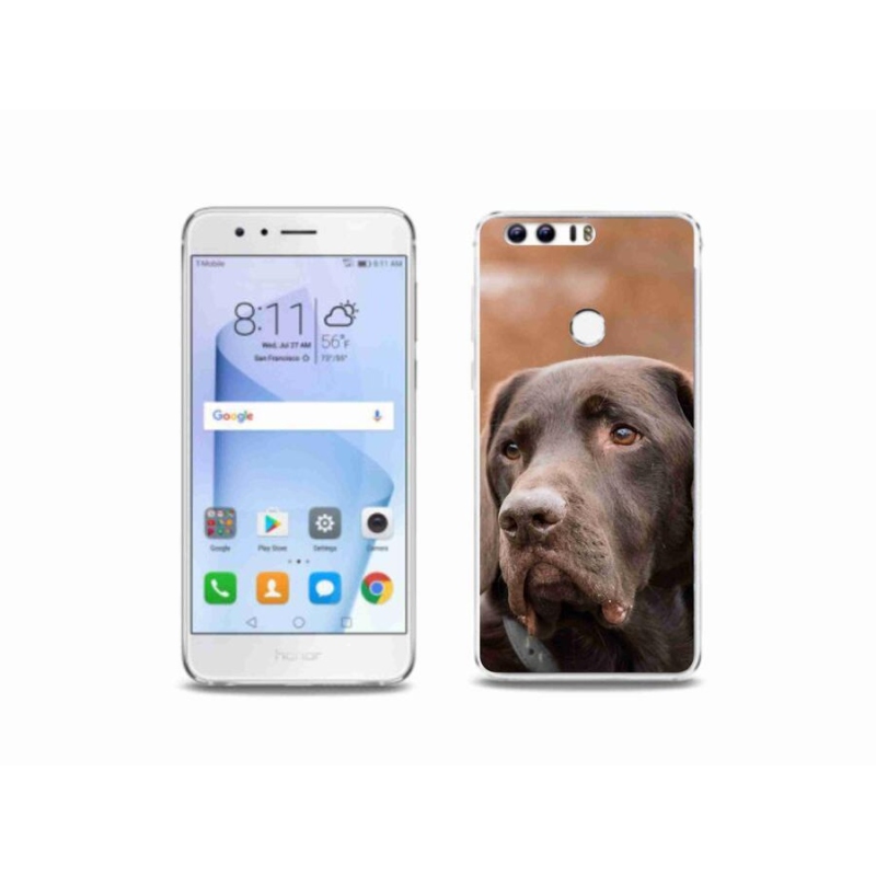 Gelový obal mmCase na mobil Honor 8 - hnědý labrador