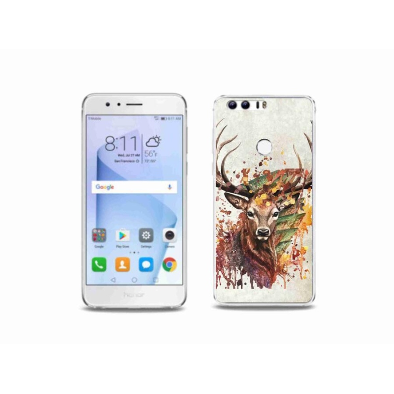 Gelový obal mmCase na mobil Honor 8 - jelen 1