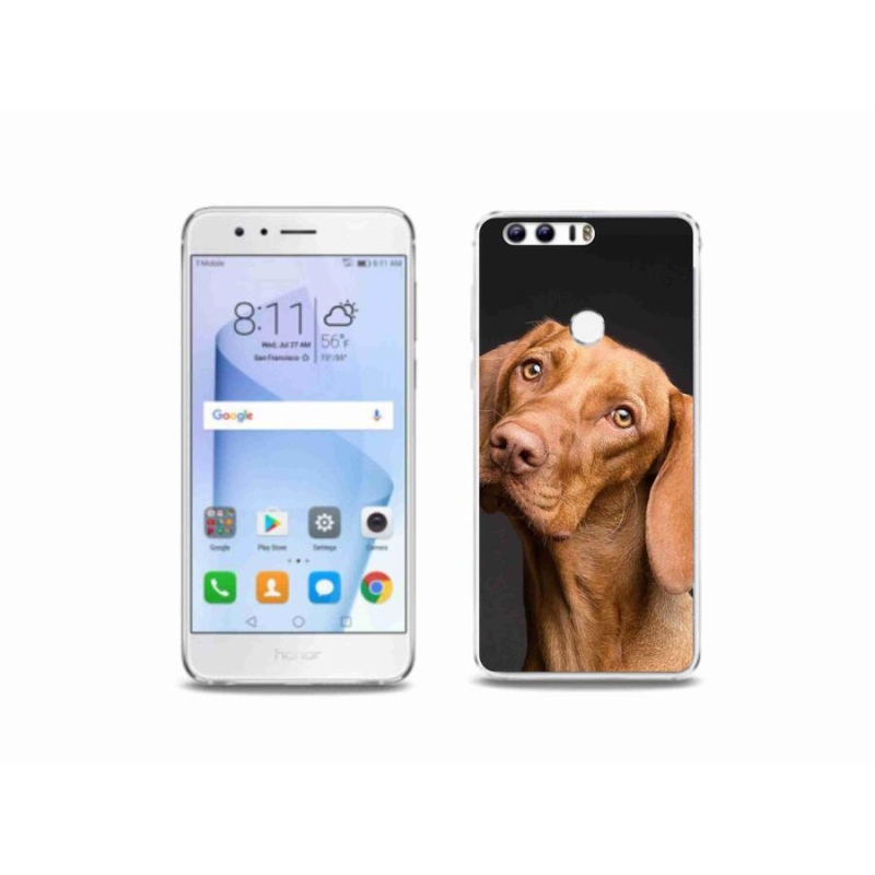 Gelový obal mmCase na mobil Honor 8 - maďarský ohař