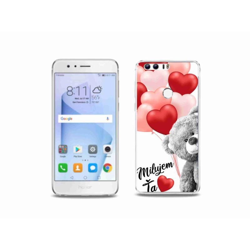 Gelový obal mmCase na mobil Honor 8 - milujem Ťa sk