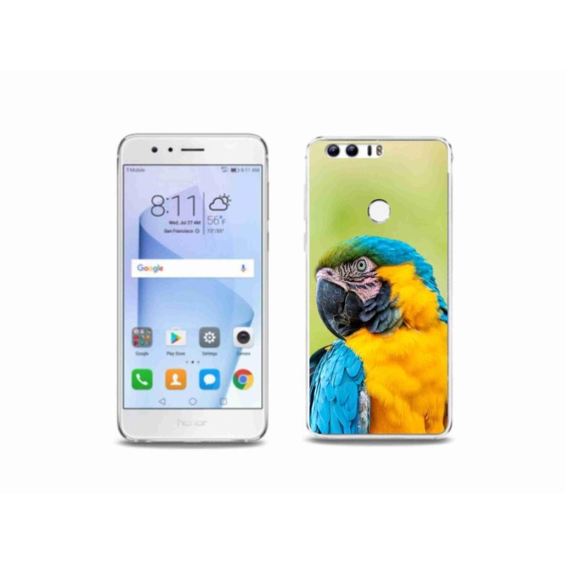 Gelový obal mmCase na mobil Honor 8 - papoušek ara 2