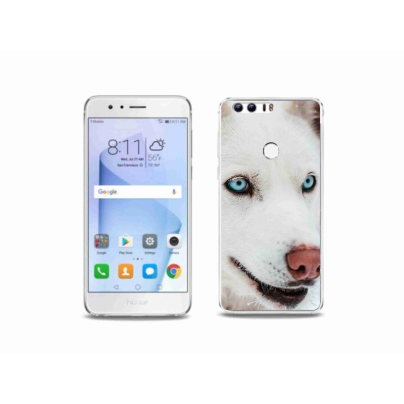 Gelový obal mmCase na mobil Honor 8 - psí pohled