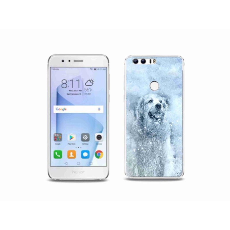 Gelový obal mmCase na mobil Honor 8 - retrívr