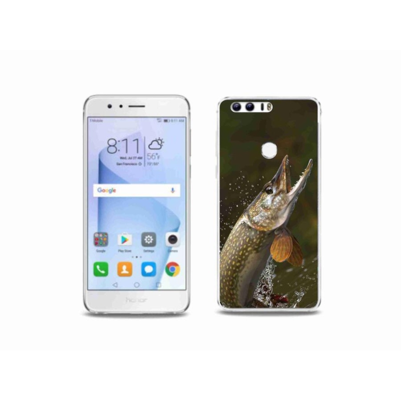 Gelový obal mmCase na mobil Honor 8 - štika
