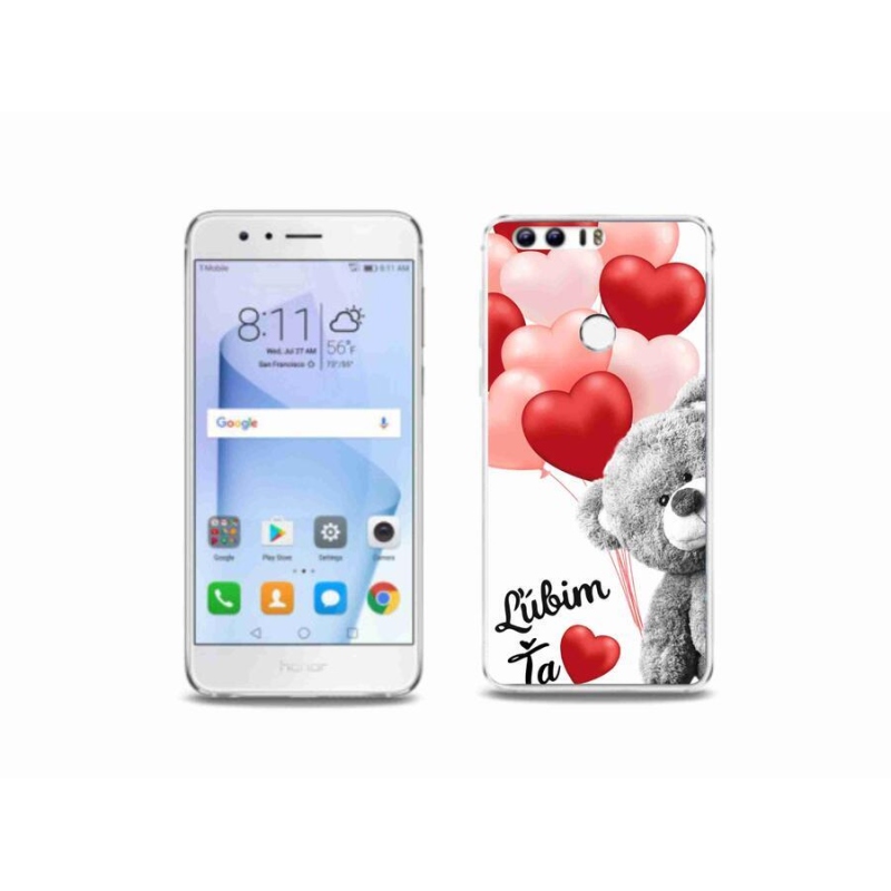 Gelový obal mmCase na mobil Honor 8 - ľúbim ťa sk
