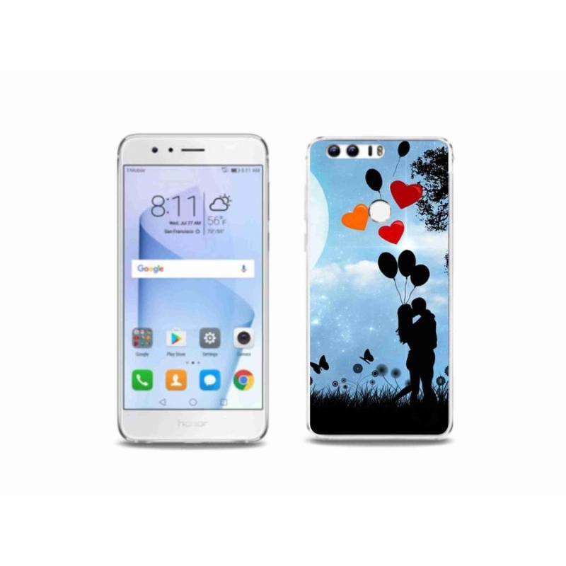 Gelový obal mmCase na mobil Honor 8 - zamilovaný pár