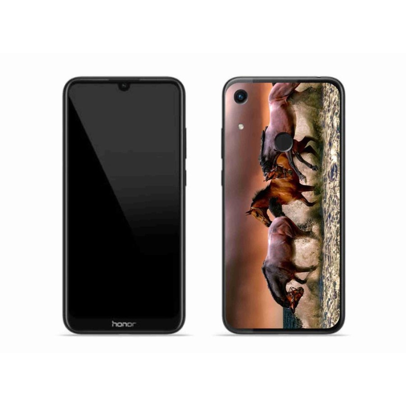 Gelový obal mmCase na mobil Honor 8A - koně 1