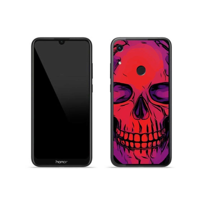 Gelový obal mmCase na mobil Honor 8A - lebka