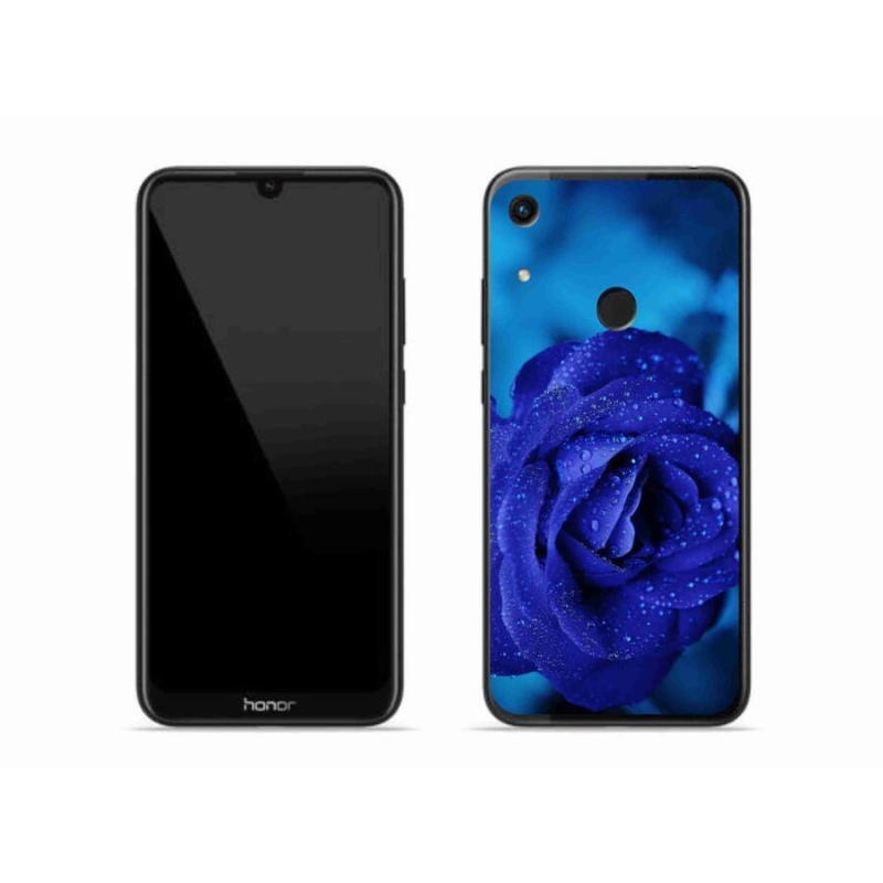 Gelový obal mmCase na mobil Honor 8A - modrá růže