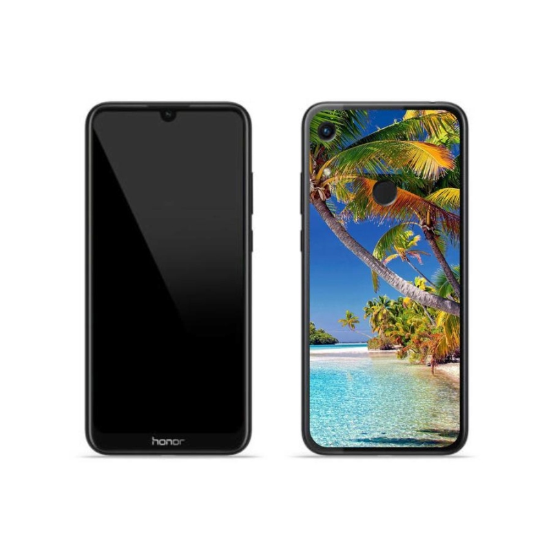 Gelový obal mmCase na mobil Honor 8A - mořská pláž