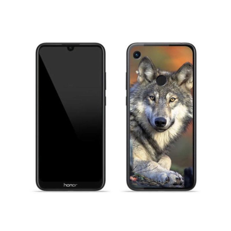 Gelový obal mmCase na mobil Honor 8A - vlk