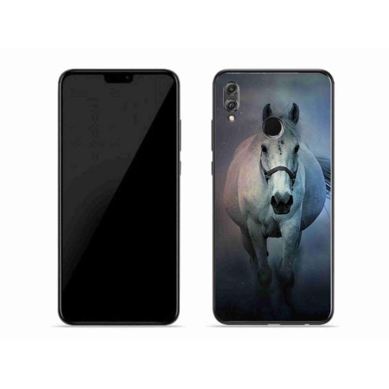 Gelový obal mmCase na mobil Honor 8X - běžící bílý kůň
