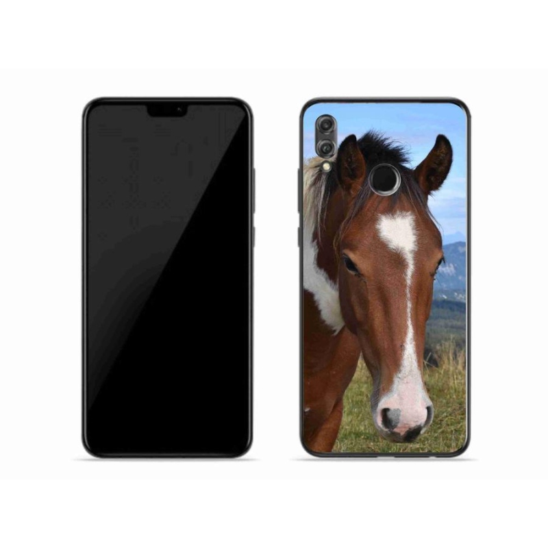 Gelový obal mmCase na mobil Honor 8X - hnědý kůň