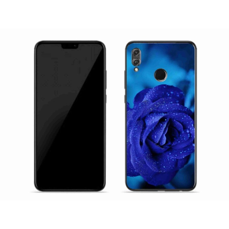 Gelový obal mmCase na mobil Honor 8X - modrá růže