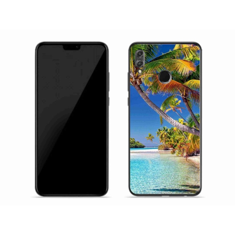 Gelový obal mmCase na mobil Honor 8X - mořská pláž