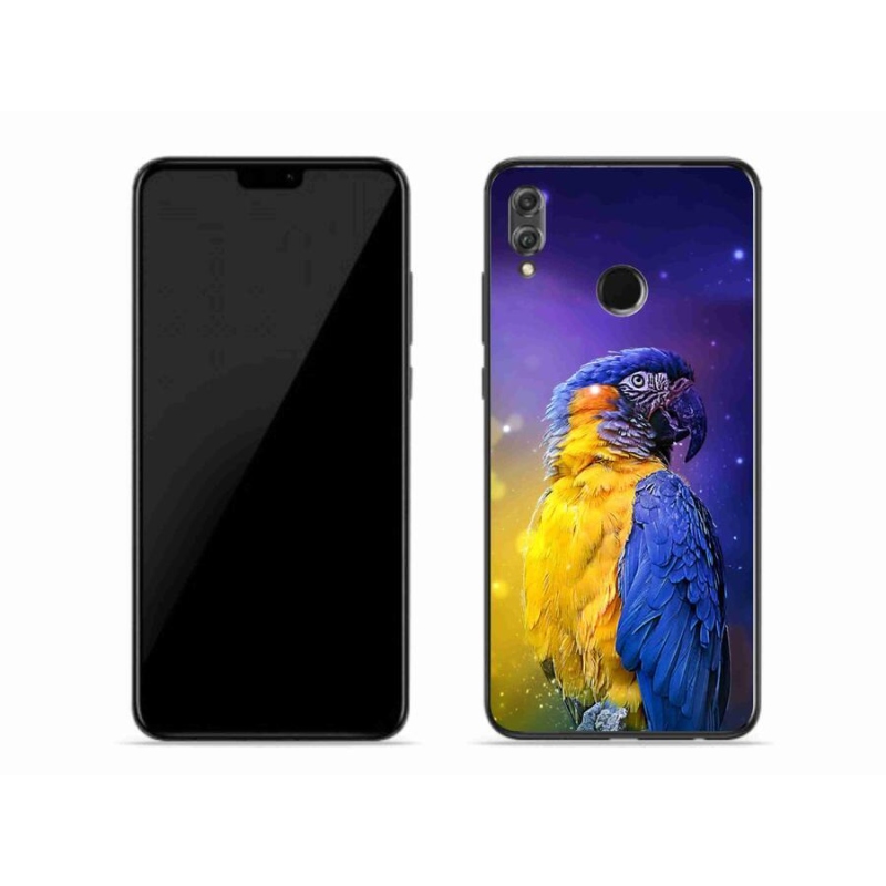 Gelový obal mmCase na mobil Honor 8X - papoušek ara 1