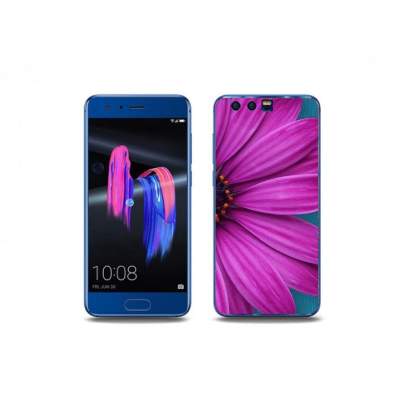 Gelový obal mmCase na mobil Honor 9 - fialová kopretina